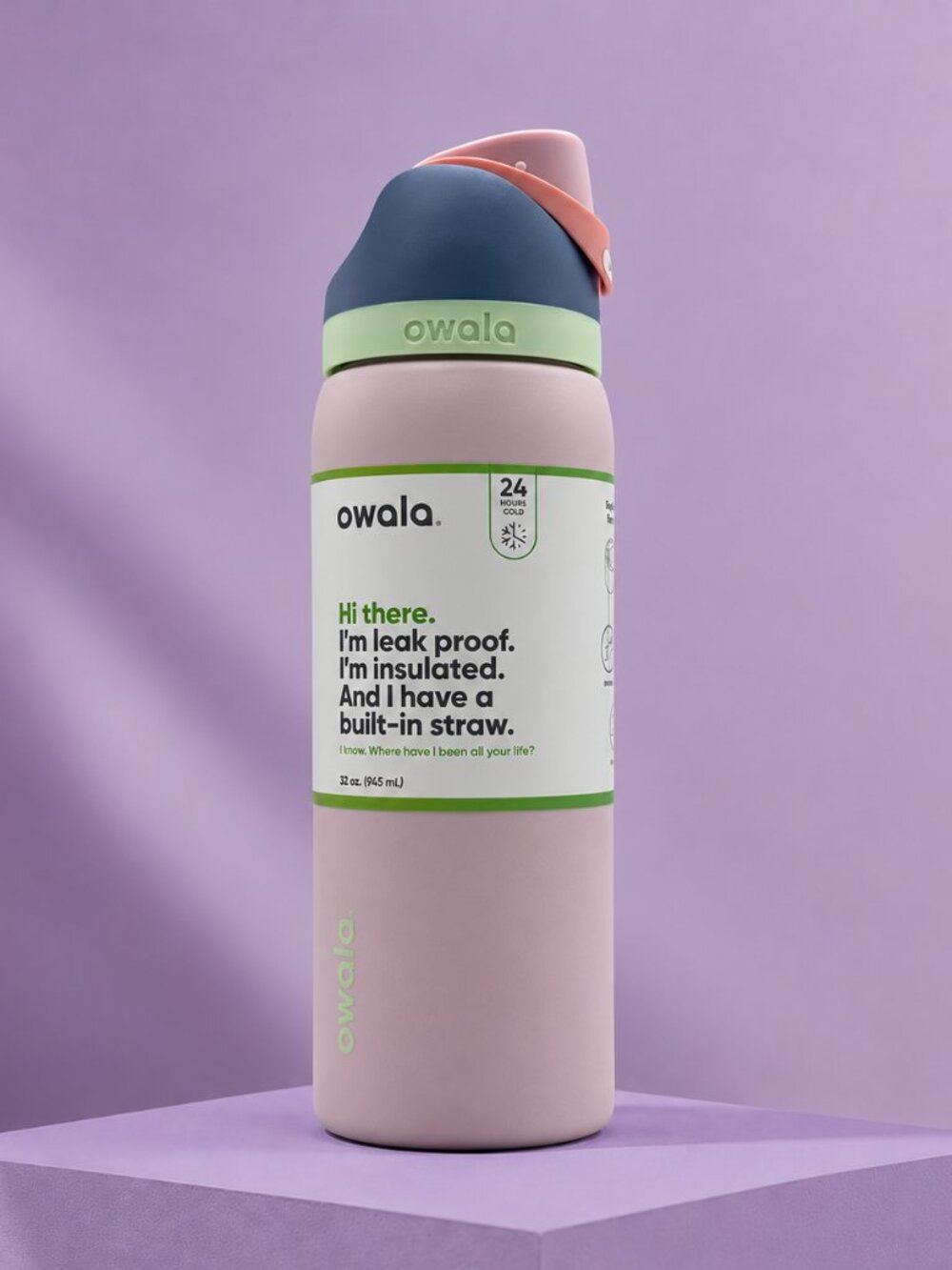 Owala 32oz Water Bottle Leakproof Insulated Straw Bottle